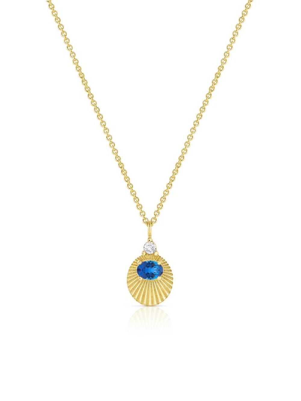 Kimberly Doyle 14k yellow gold Petite Sapphire Joy Light charm Fine Jewelry